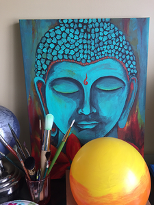Buddha Painting by Tony Talwar