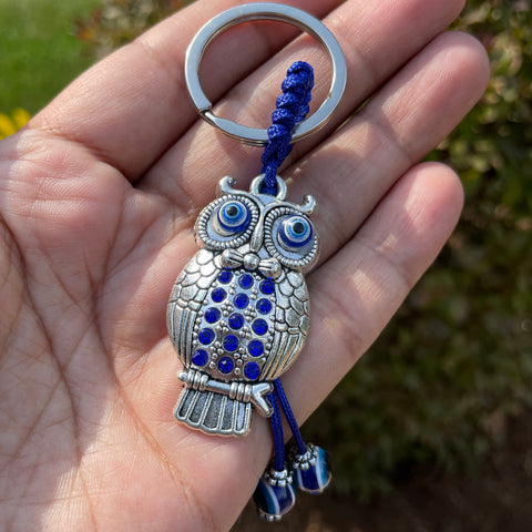 Evil Eye Owl Keychain (FREE SHIPPING)