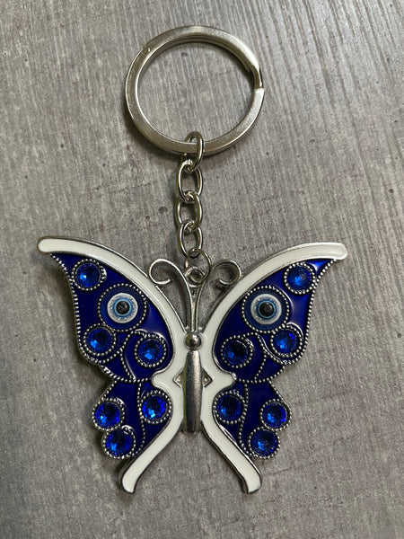 Butterfly Evil Eye Keychain (FREE SHIPPING)