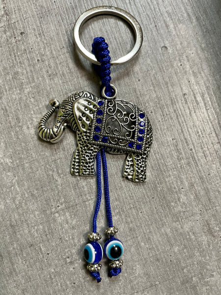 Elephant Evil Eye Keychain (FREE SHIPPING)