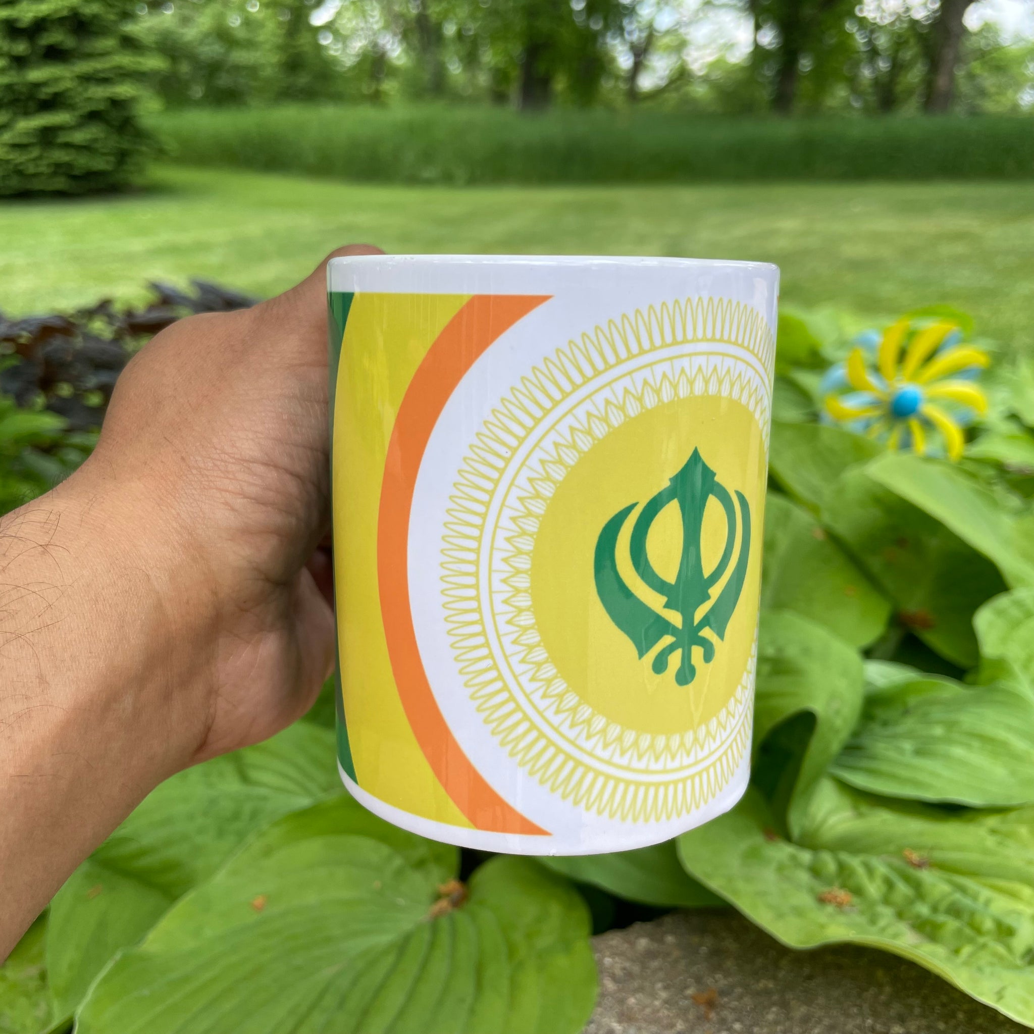Sikh Khanda Ceramic Mug  (11 oz) | FREE SHIPPING